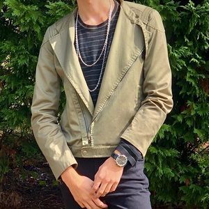 Gucci Olive Green Moto jacket